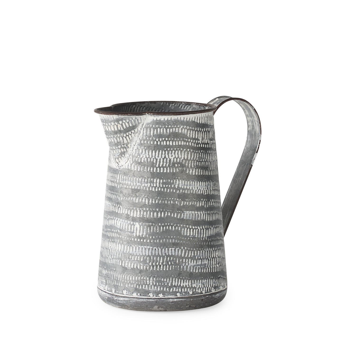 GRAY TEXTURED METAL JUG
