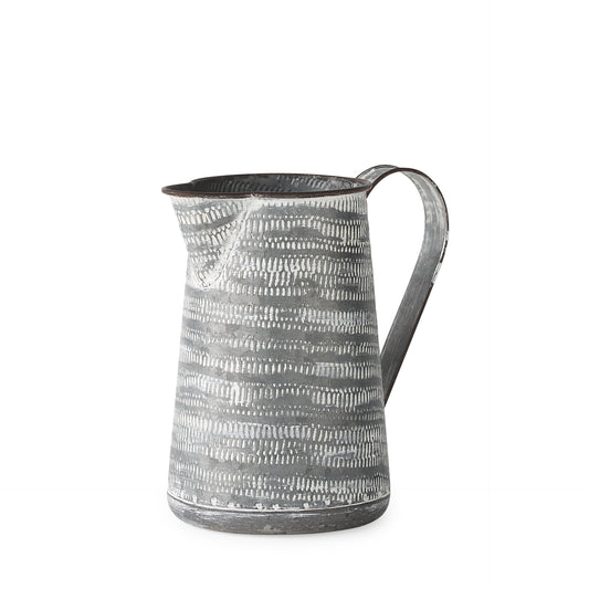 GRAY TEXTURED METAL JUG
