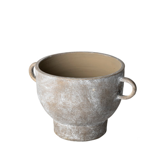 RUSTIC BROWN CERAMIC VASE