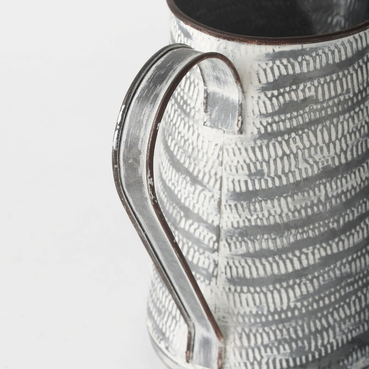GRAY TEXTURED METAL JUG