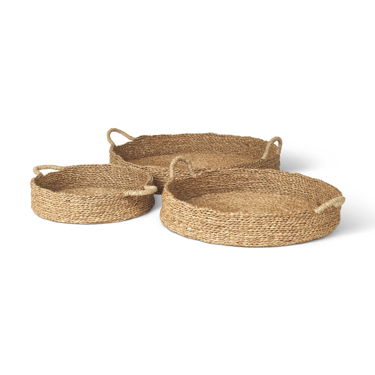 ULANA SEAGRASS TRAYS W/ HANDLES