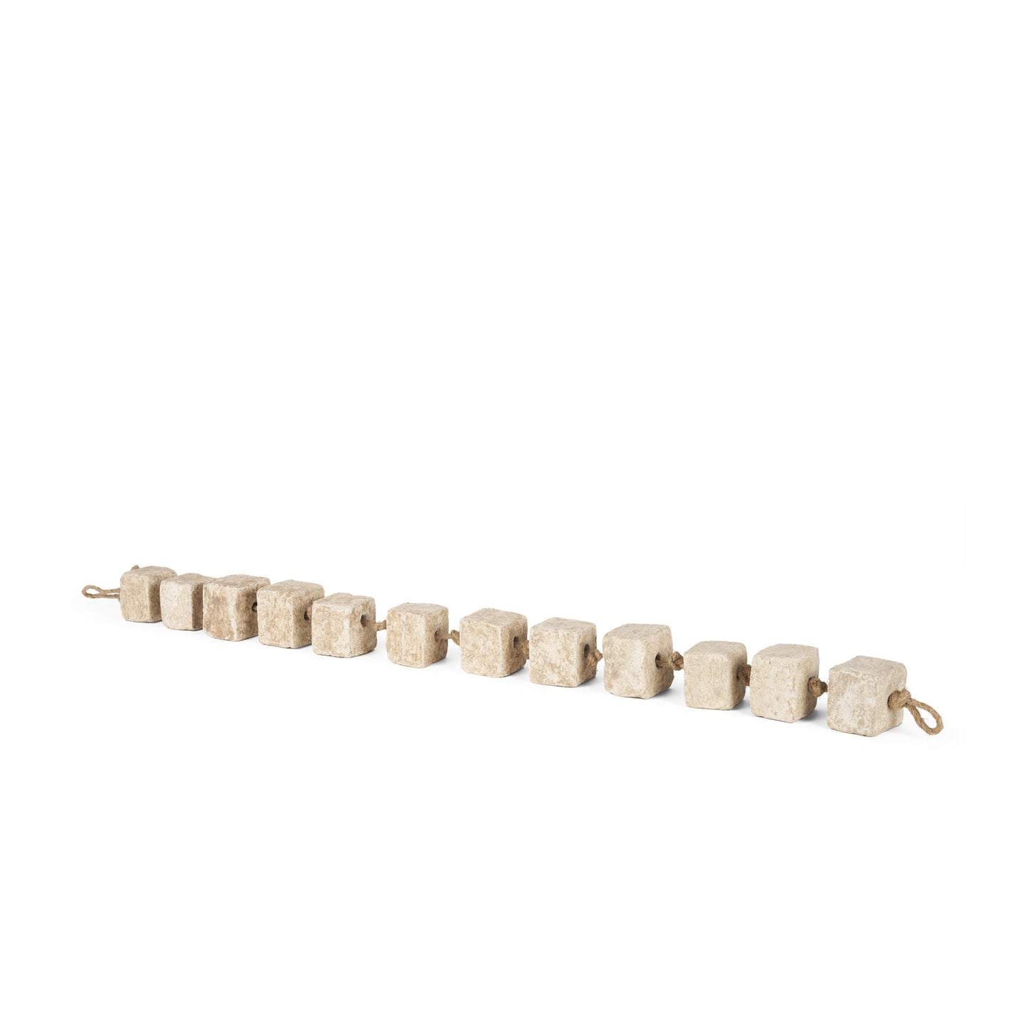 SQUARE STONE BEADS 40"