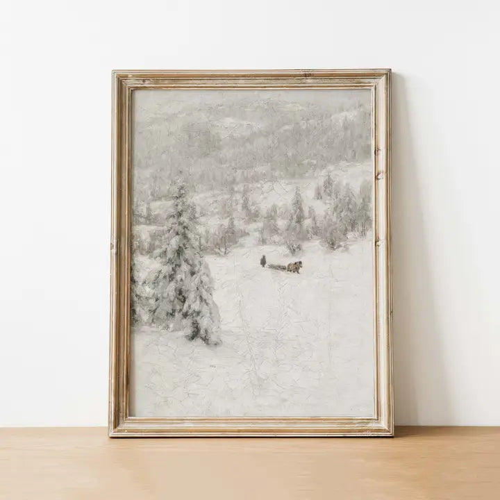 WINTER MIST VINTAGE ART PRINT