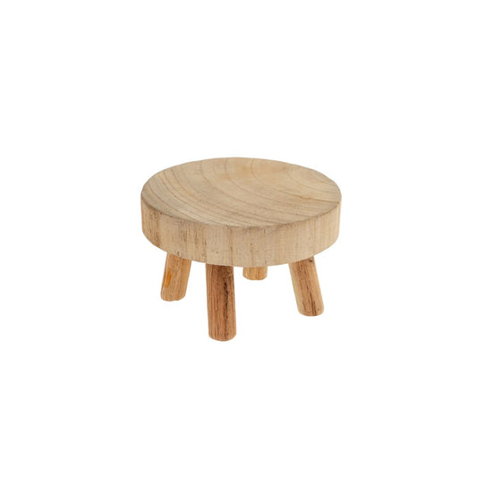 WOOD ROUND PEDESTAL