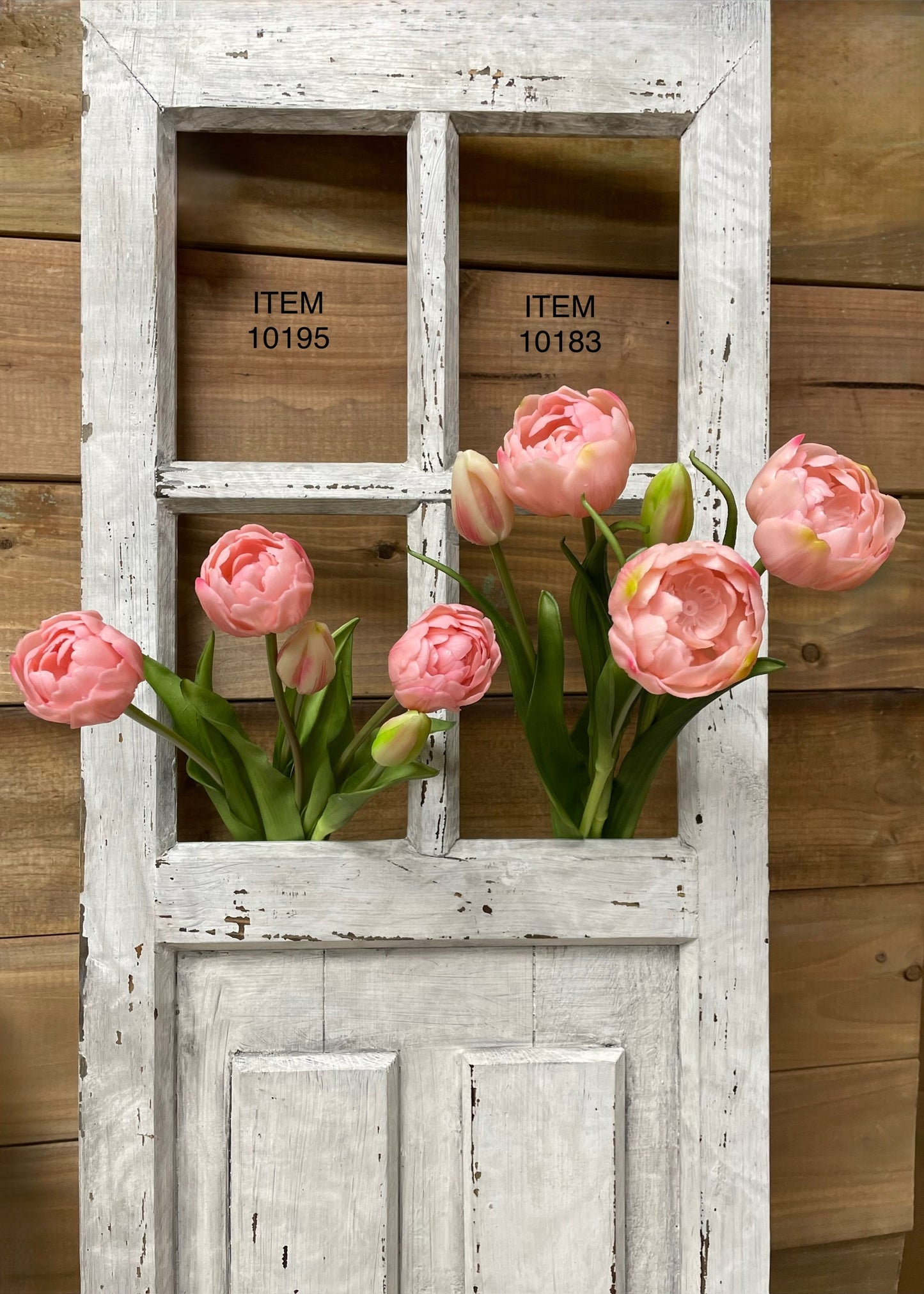 18" PINK FRESH TOUCH PEONY TULIP BUNDLE