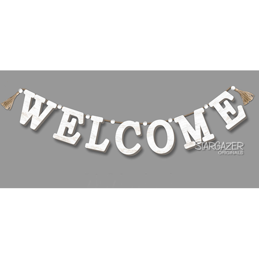 WOOD WELCOME GARLAND