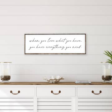 WHEN YOU LOVE WOOD SIGN