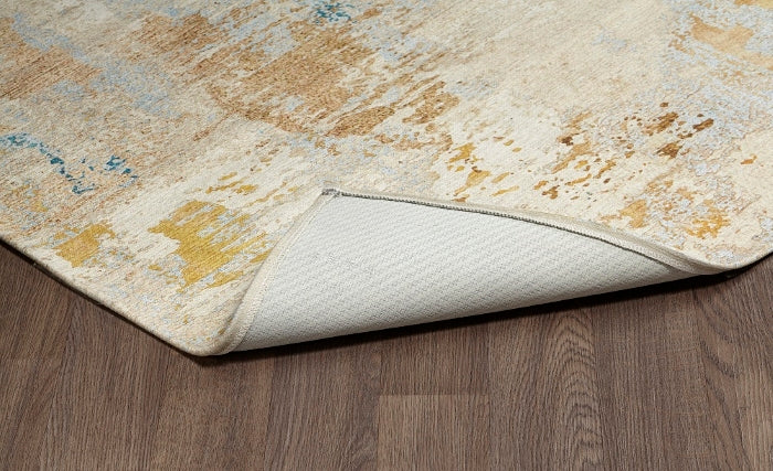 SPARX MARBLE GOLD/BEIGE WASHABLE RUG