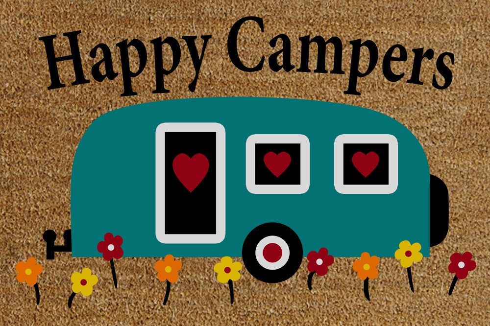 HAPPY CAMPERS COIR MAT