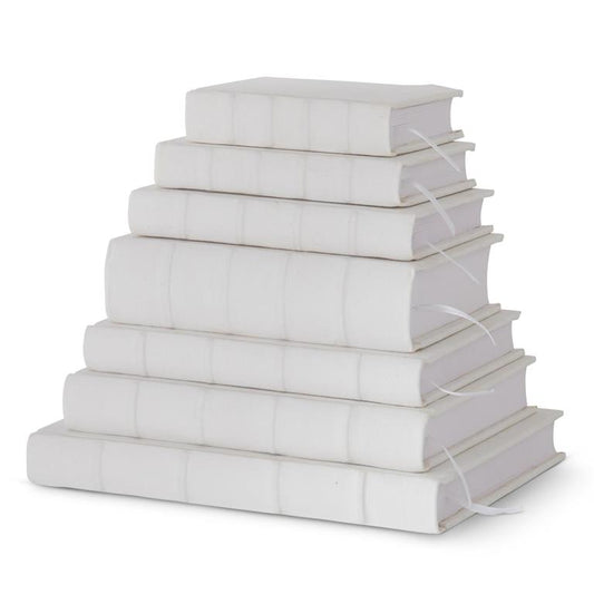 WHITE COTTON CANVAS JOURNALS