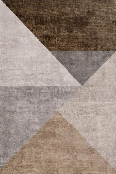 SPARX BROWN WASHABLE RUG PPL-1013