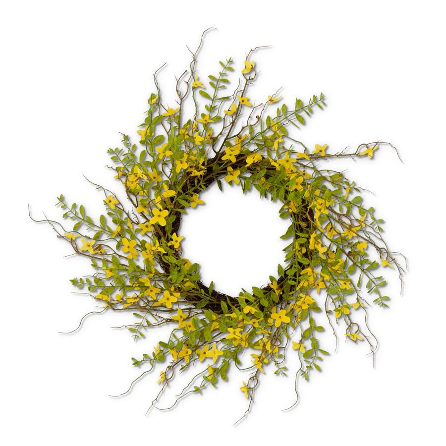 LARGE FORSYTHIA WREATH