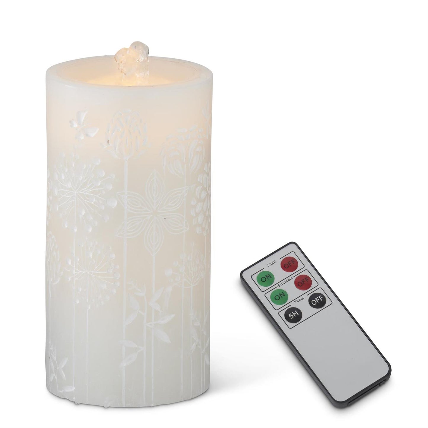 WHITE FLOWER LED WATER CANDLE