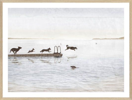 DOGS DAY AT THE COTTAGE ARTWORK