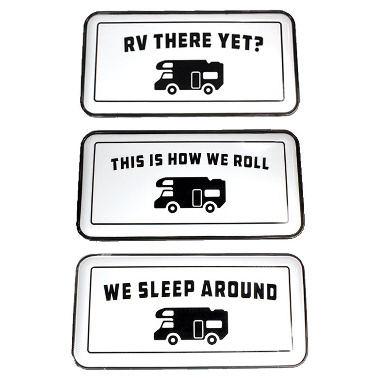 RV THERE YET METAL SIGN