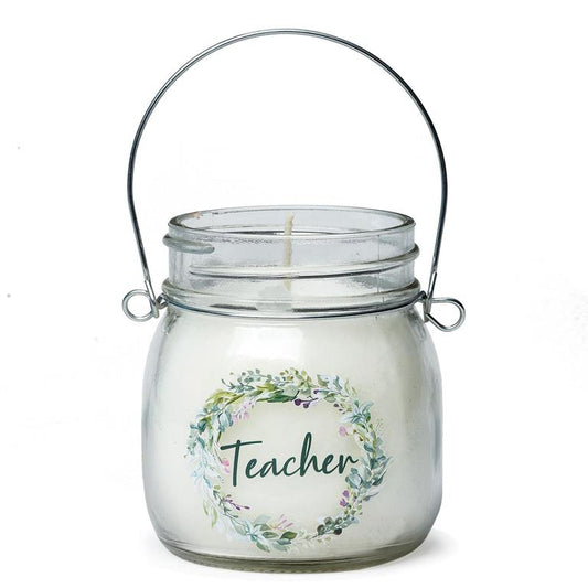 TEACHER WREATH CANDLE