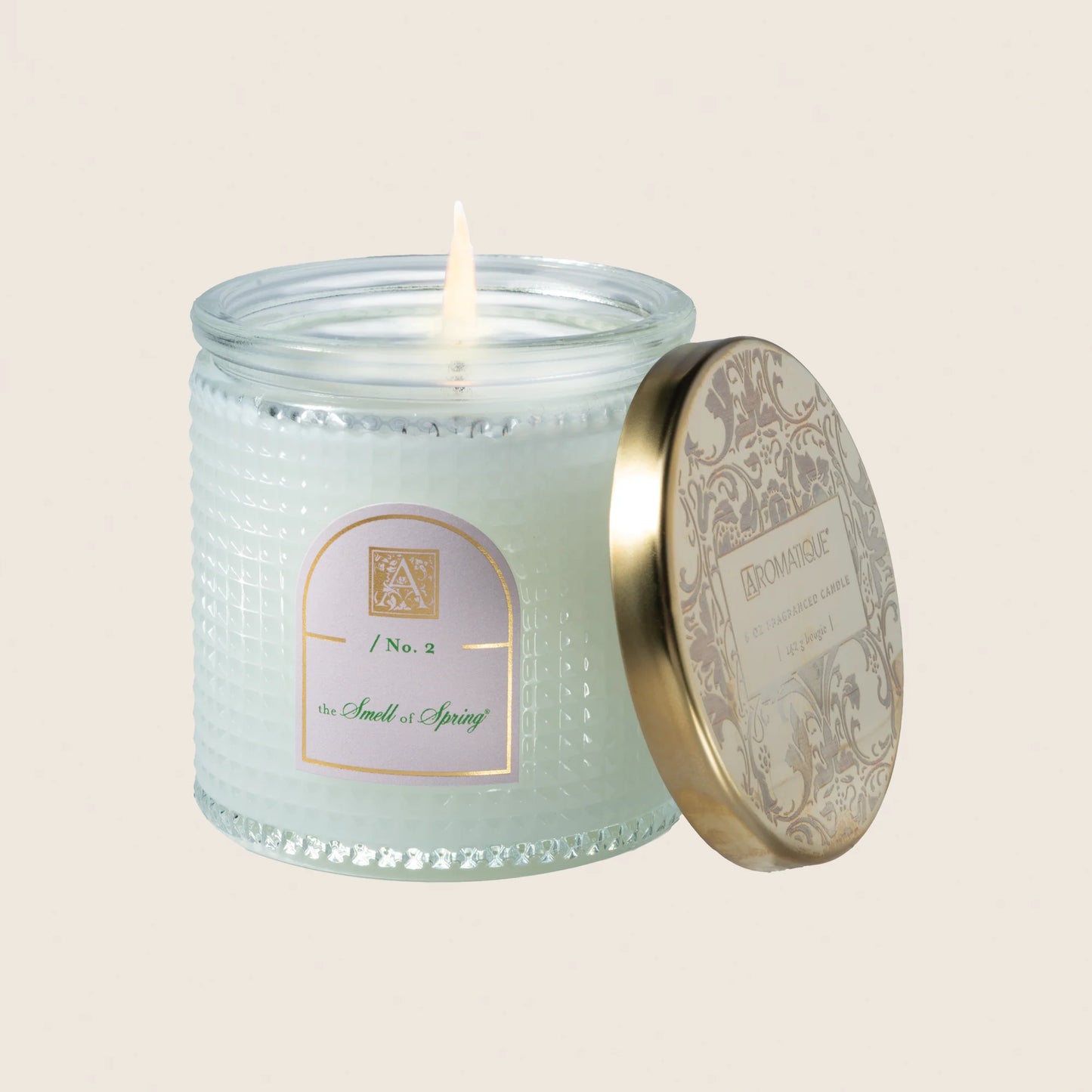 THE SMELL OF SPRING TEXTURED GLASS CANDLE