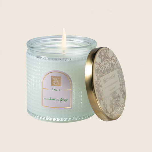 THE SMELL OF SPRING TEXTURED GLASS CANDLE