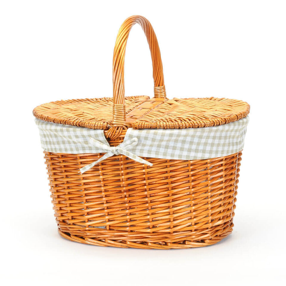 OVAL WILLOW PICNIC BASKET