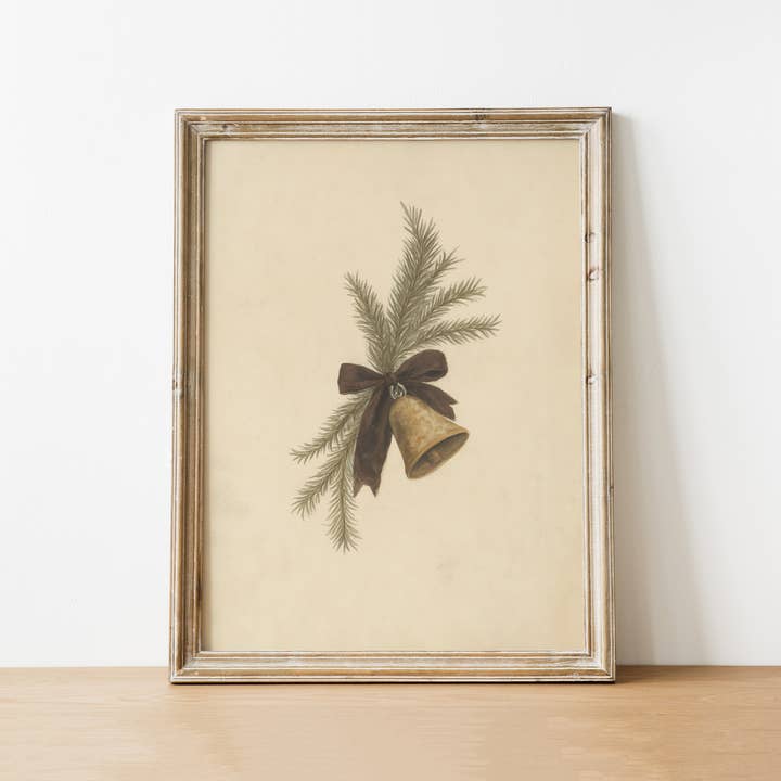 BELL HOLIDAY ART PRINT 8X10