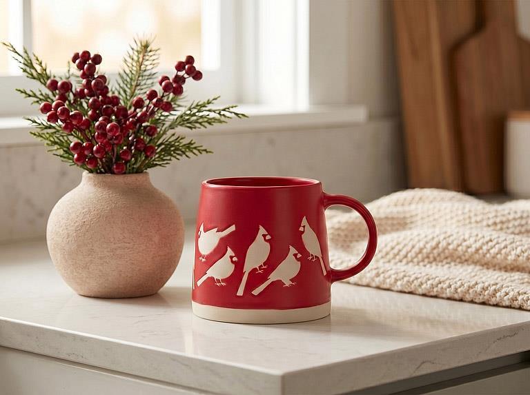 RED CARDINAL MUG