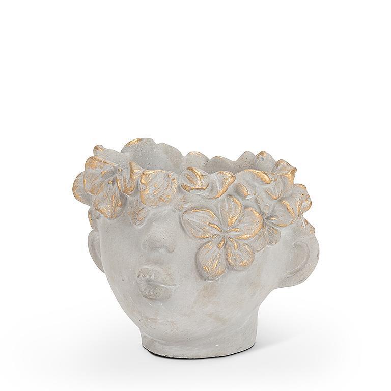 MINI KISSING FACE PLANTER W/ GOLD
