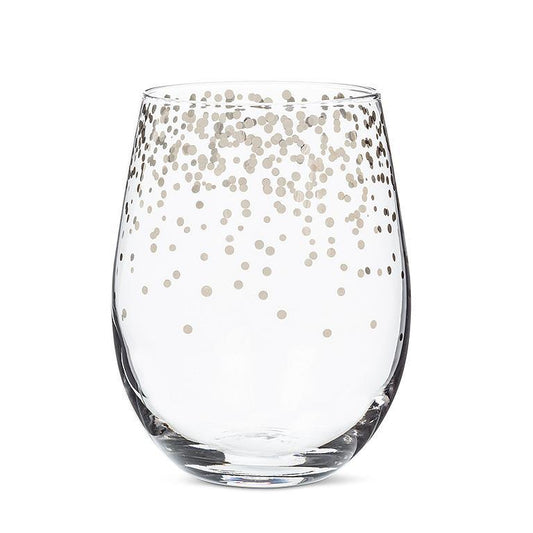 CONFETTI STEMLESS WINE GLASS
