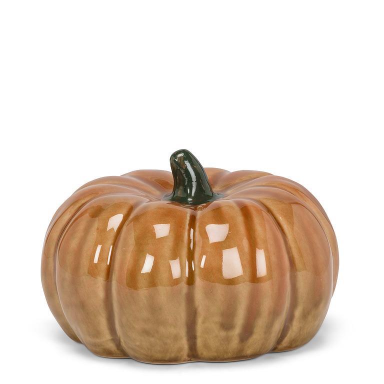 GLOSSY CERAMIC PUMPKIN