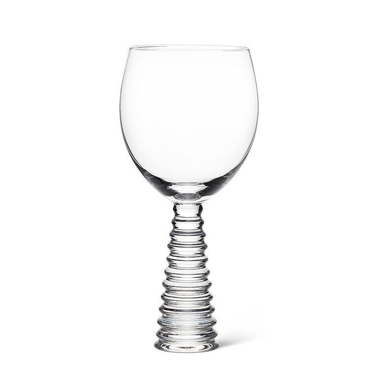 STACK BASE WINE GLASS - CLEAR