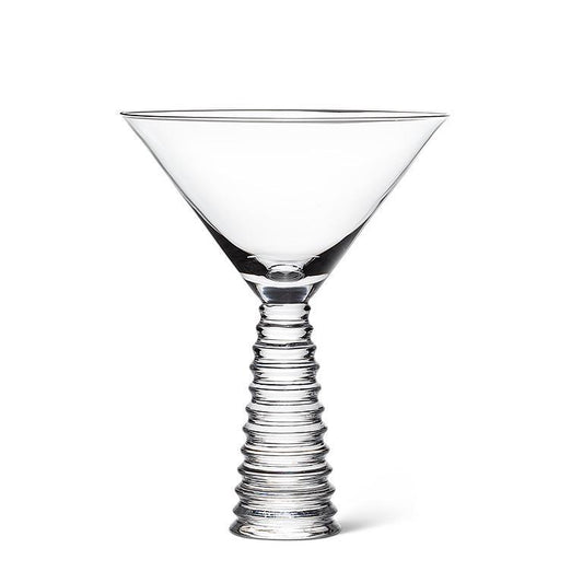 STACK BASE MARTINI GLASS - CLEAR