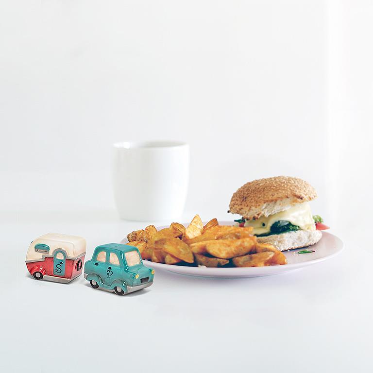 CAMPING SALT & PEPPER SHAKERS
