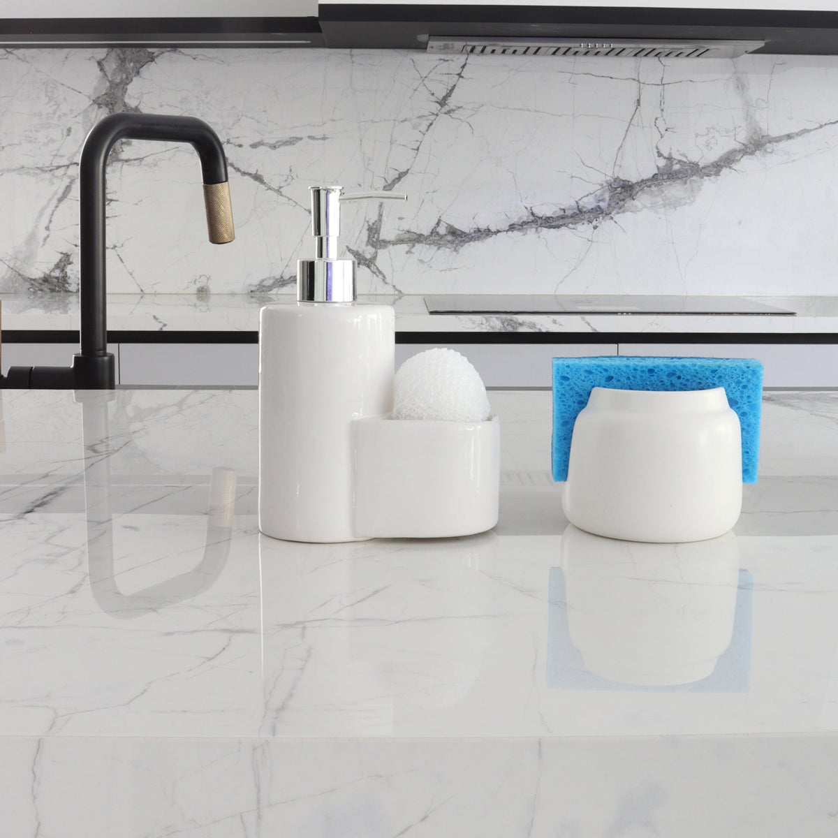 STONEWARE SPONGE CADDY