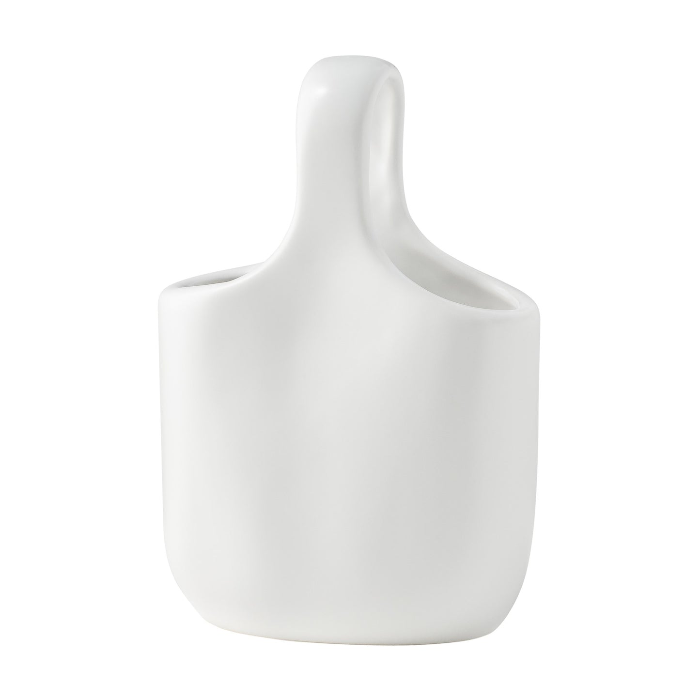 LOOP HANDLE CERAMIC VASE