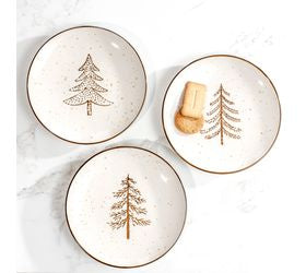 EVERGREEN TREE DESSERT PLATES