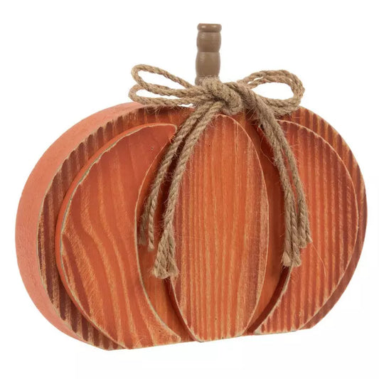 WOOD LAYERED PUMPKINS