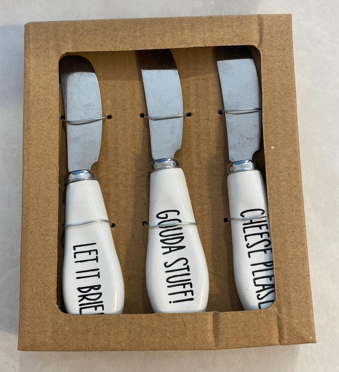 S/3 STAINLESS CHEESE SPREADERS