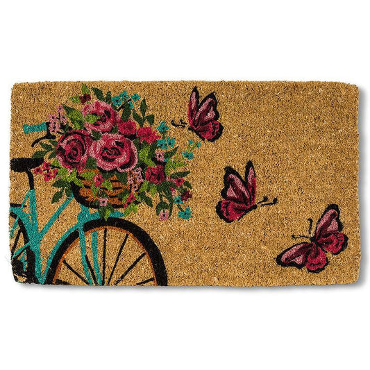 BIKE & BUTTERFLY COIR DOOR MAT