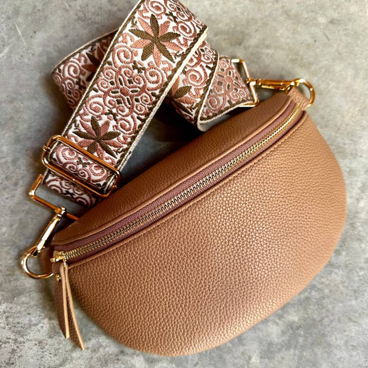 DUSTY ROSE DECORATIVE PURSE STRAP