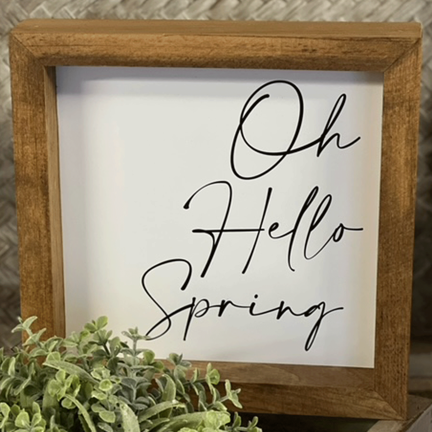 HELLO SPRING FRAMED PRINT