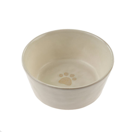 STONEWARE PET BOWL