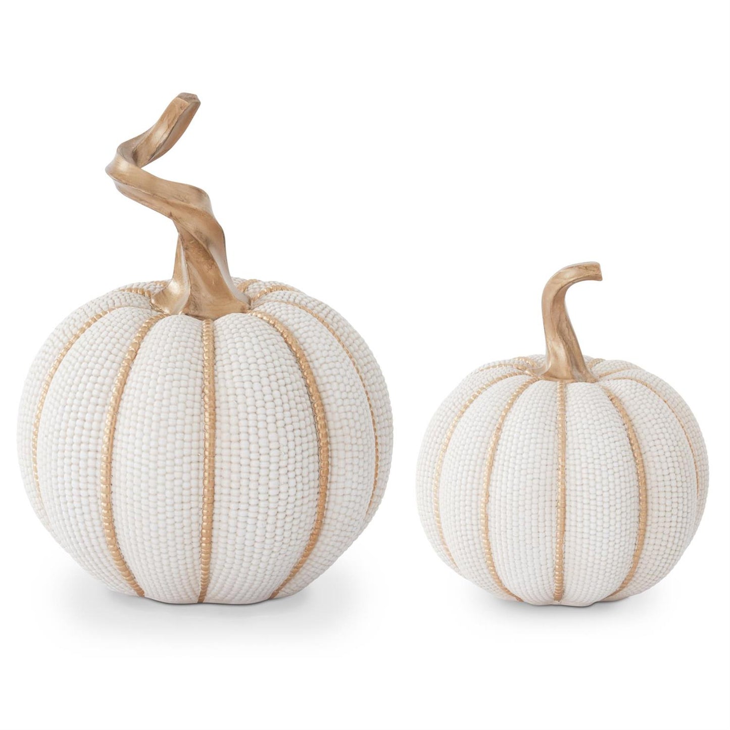 CREAM W/ GOLD INDIAN CORN PUMPKINS