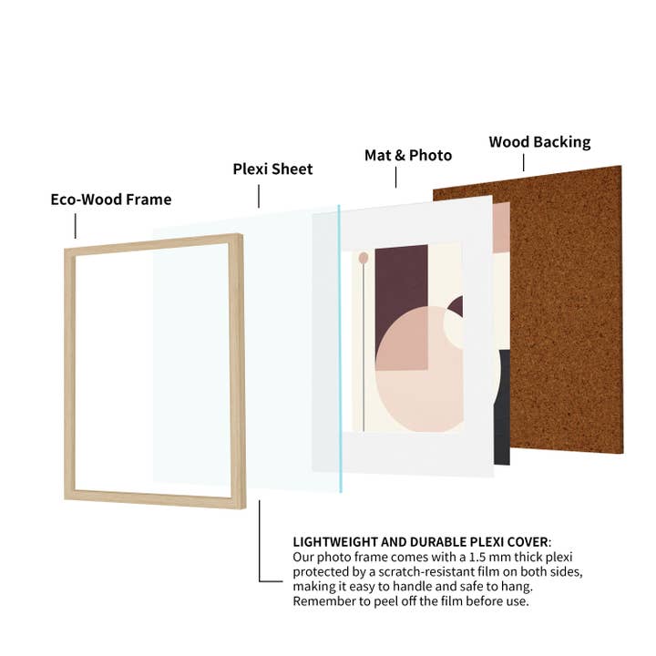NATURAL 8x10" WOOD FRAMES
