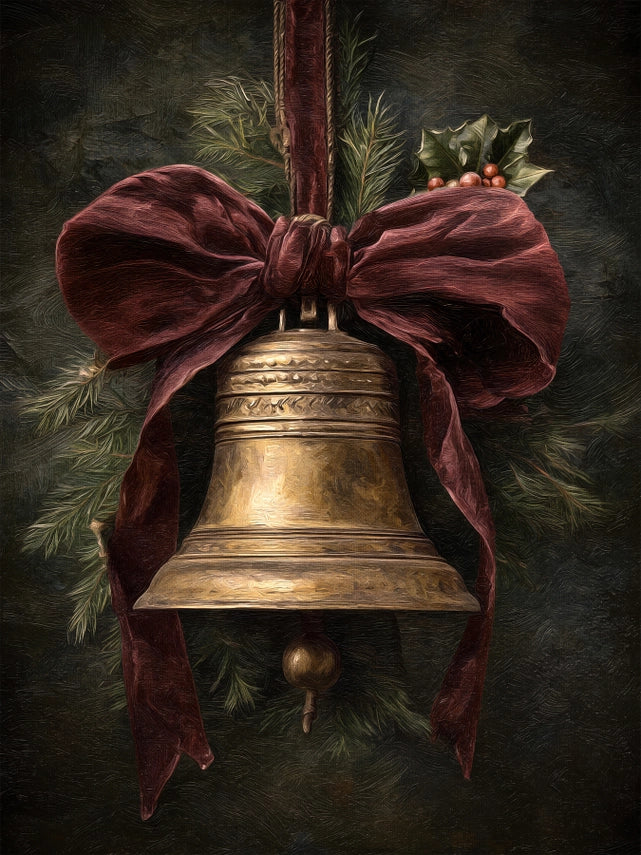 CHRISTMAS BELL HOLIDAY CANVAS PRINT