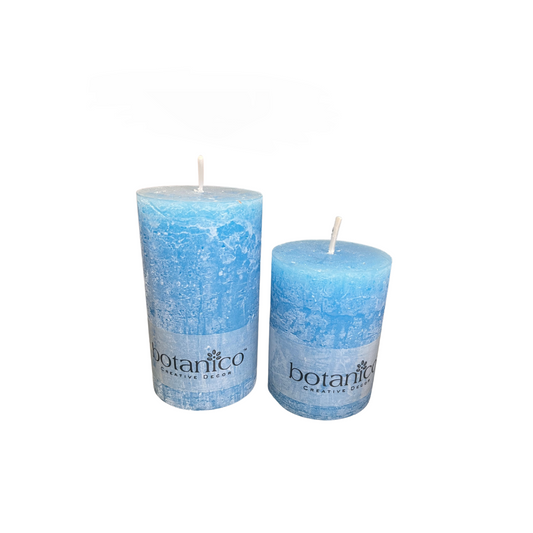 SEA BLUE PILLAR CANDLE