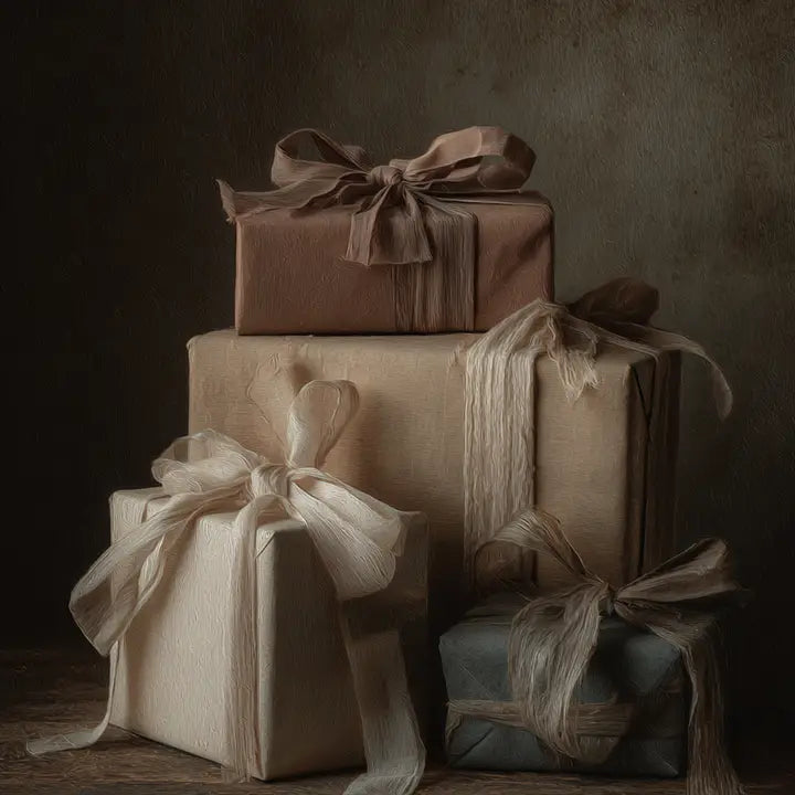 HOLIDAY GIFT STACK CANVAS PRINT