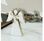 SMALL WOOD ENAMELWARE ANGEL