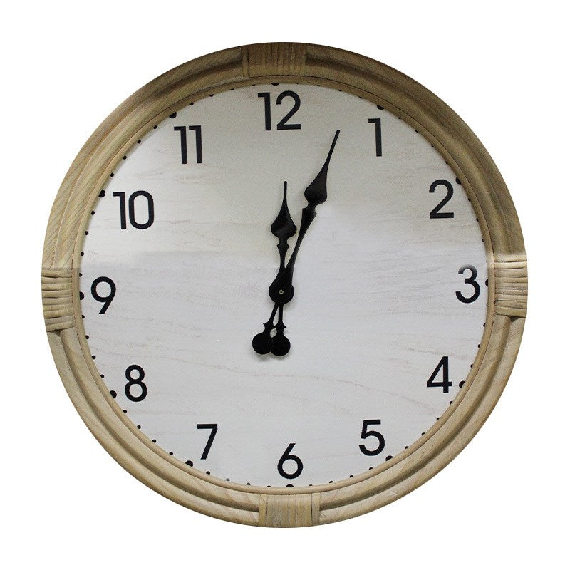 RATTAN CLOCK