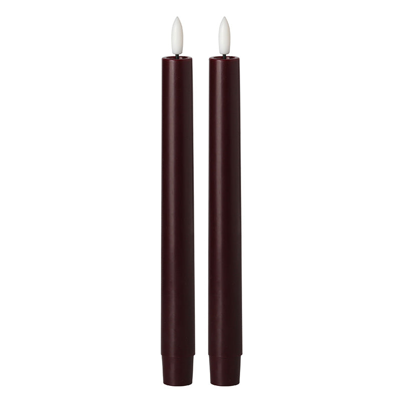 LED TAPER CANDLE S/2