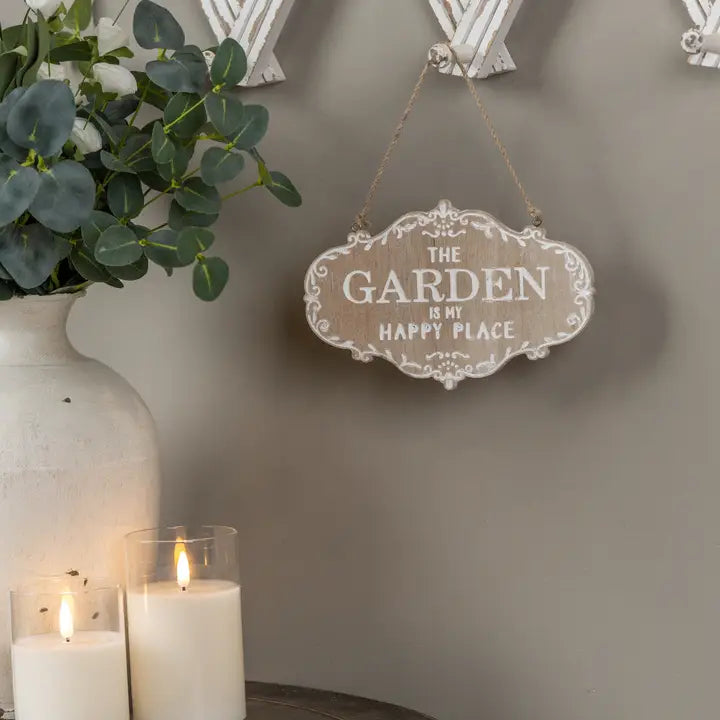 GARDEN IS MY HAPPY PLACE SIGN