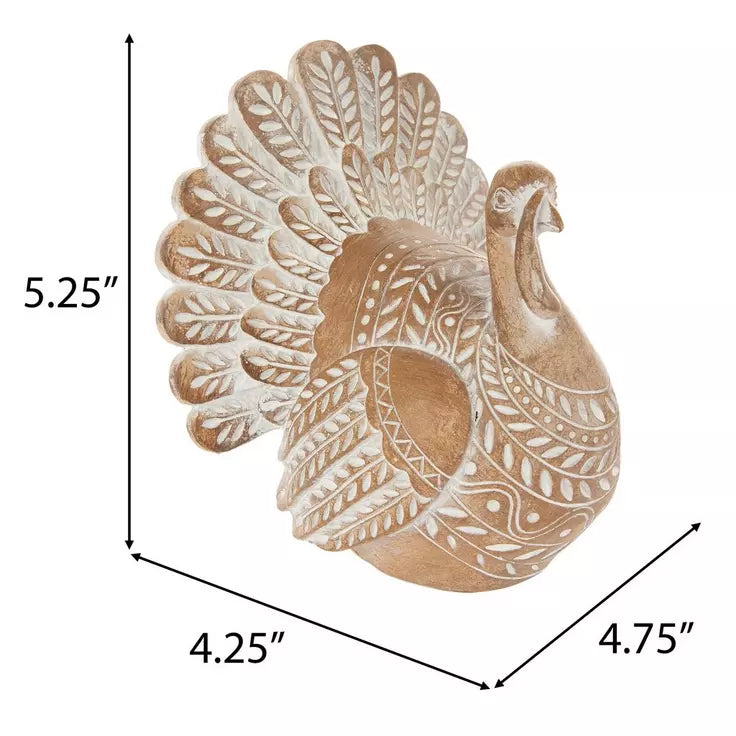 BROWN & WHITE TURKEY